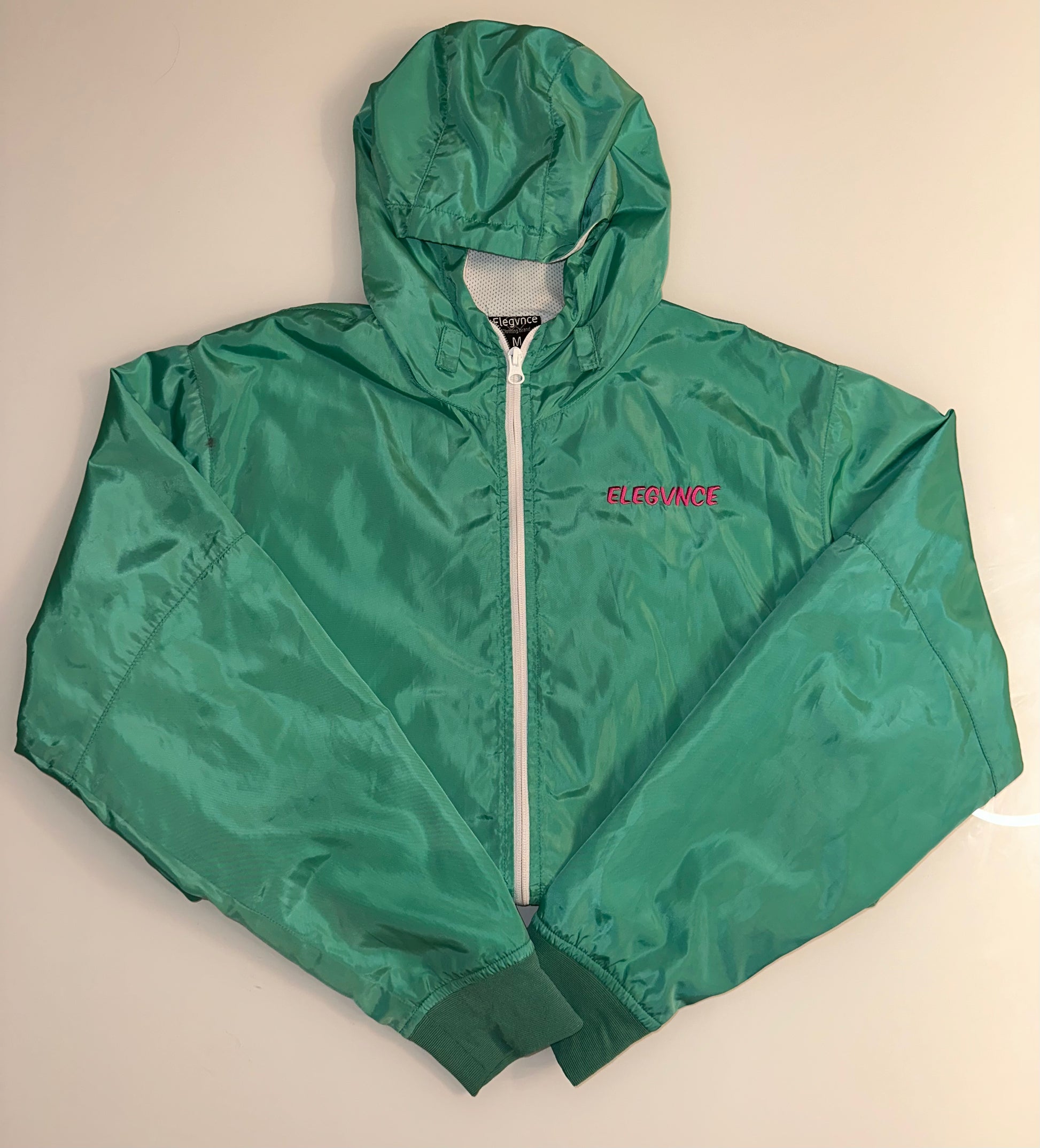 Vintage sales green windbreaker
