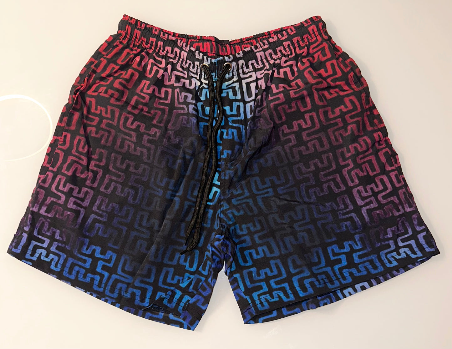 Red Blue Coqui Shorts