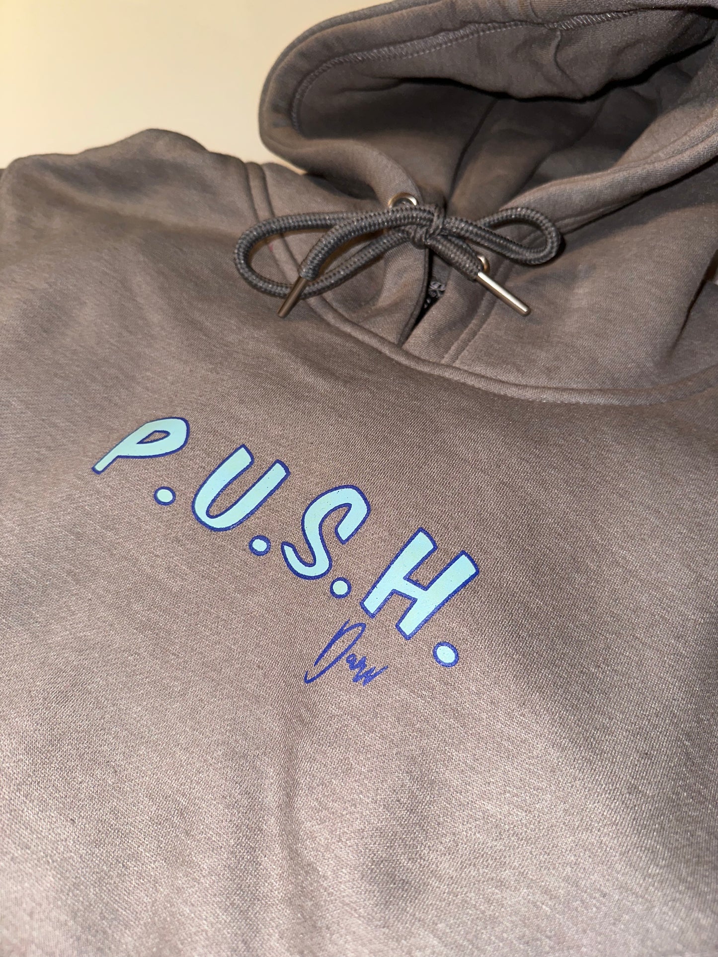 Grey P.U.S.H. Hoodie