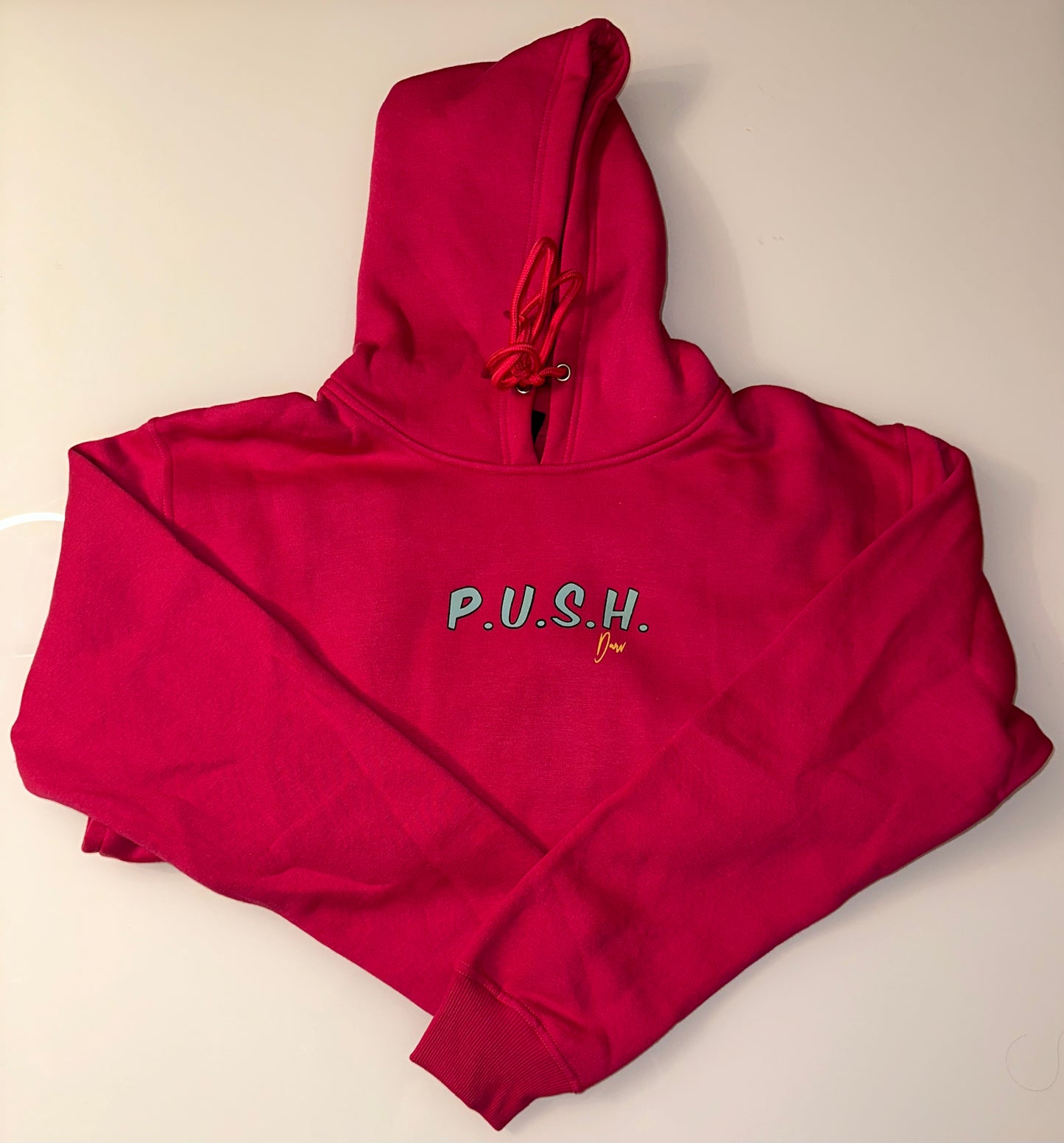 Pink P.U.S.H. hoodie