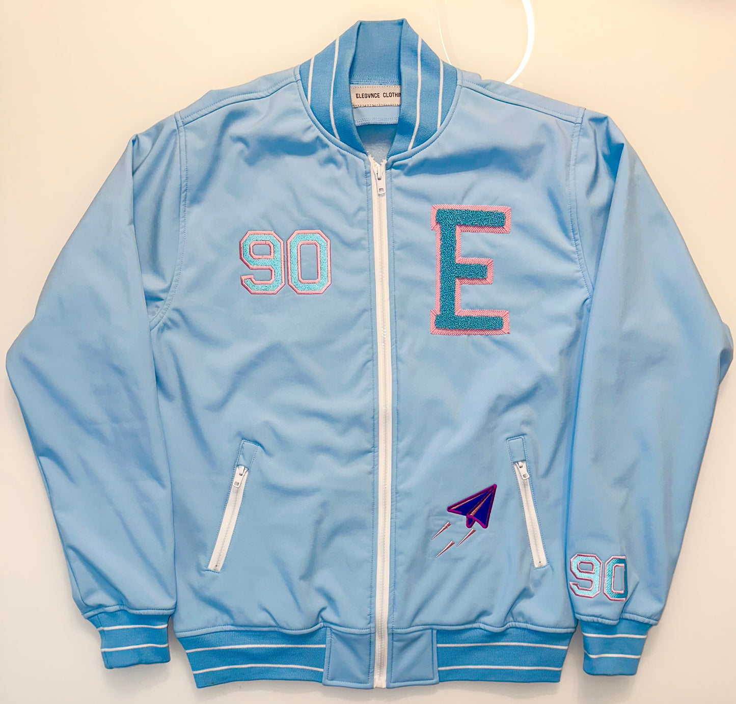 Baby Blue Varsity Jacket