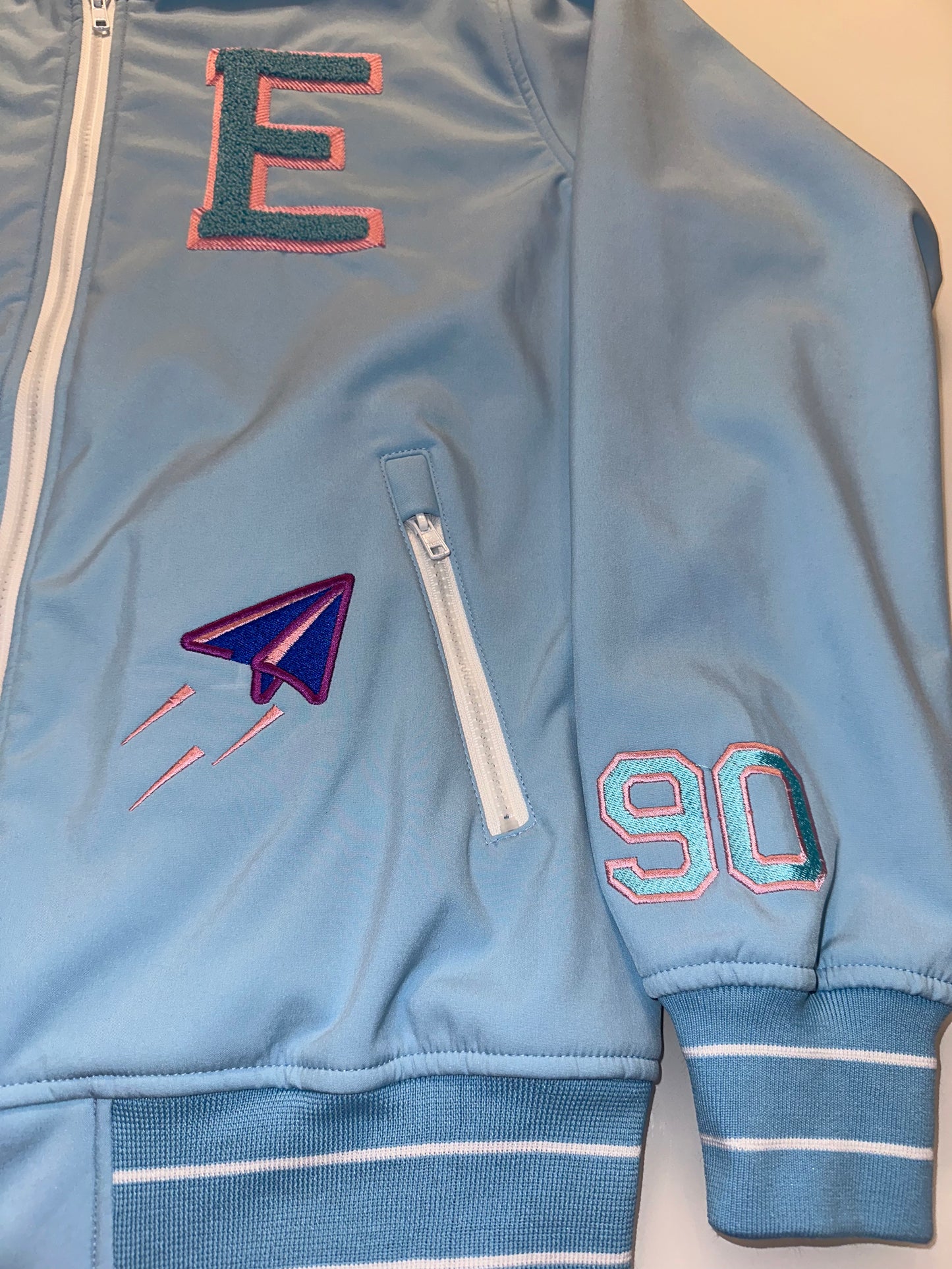 Baby Blue Varsity Jacket