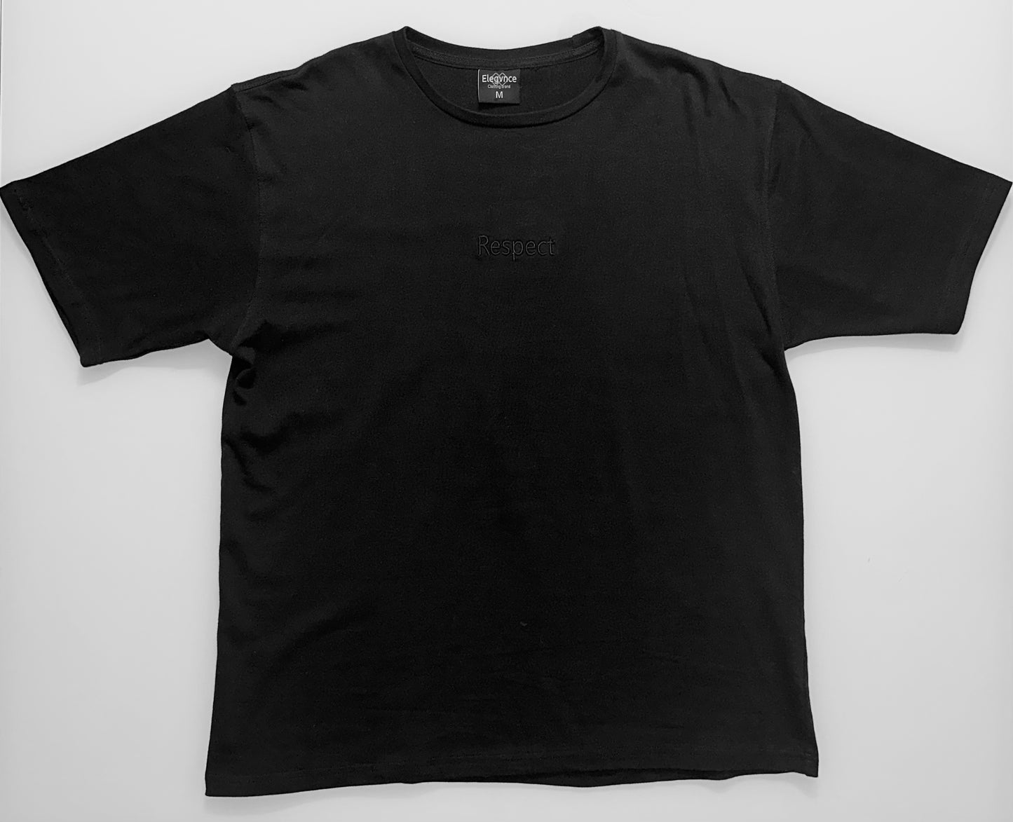 Black 'RESPECT' Oversized Tee