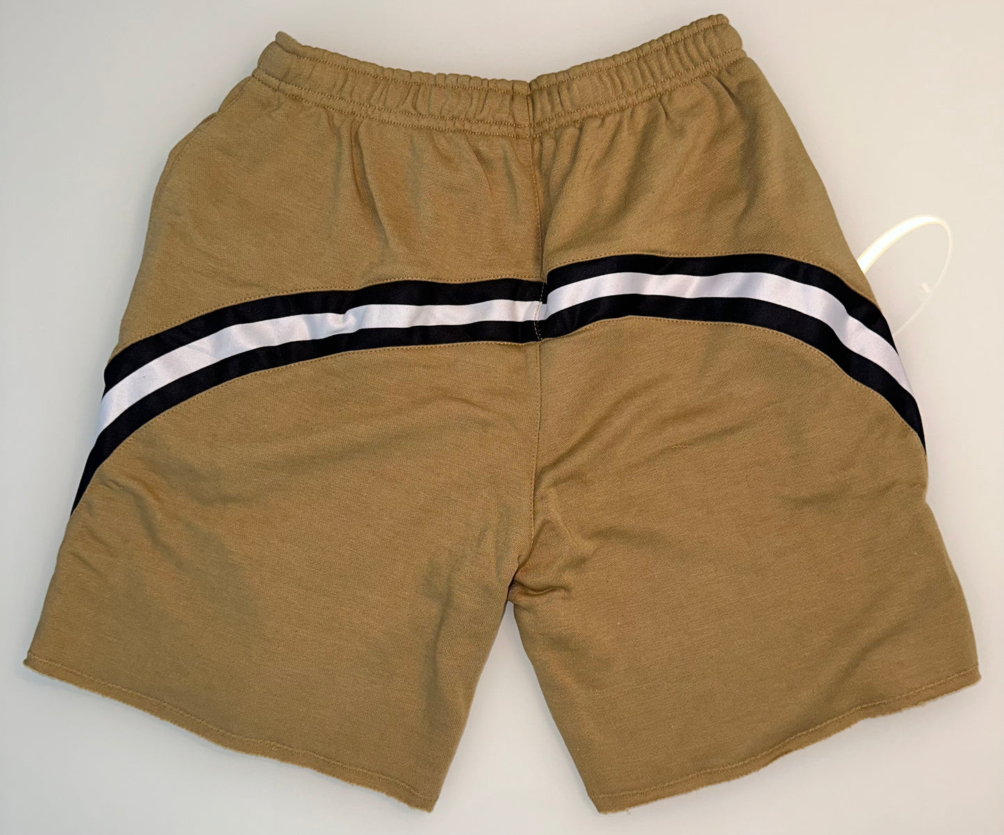 Beige Shorts with Back Stripes