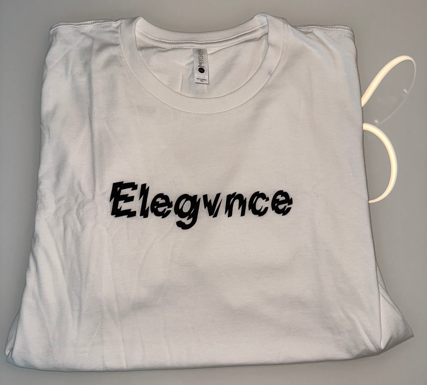 White 'ELEGVNCE' Classic T-Shirt