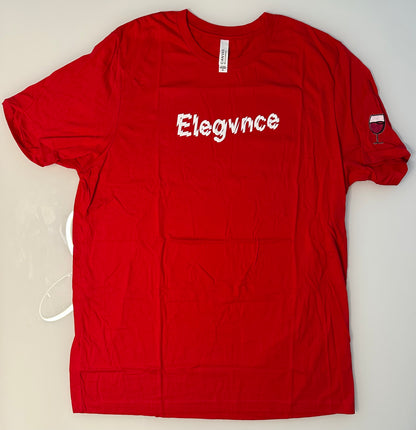 Red Classic 'ELEGVNCE' T-Shirt