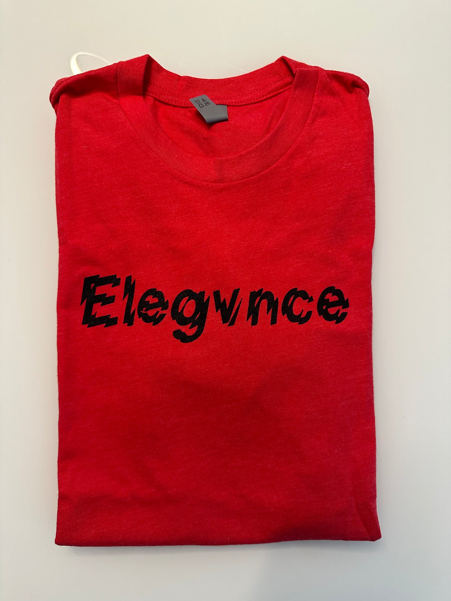 Red & Black 'ELEGVNCE' T-Shirt