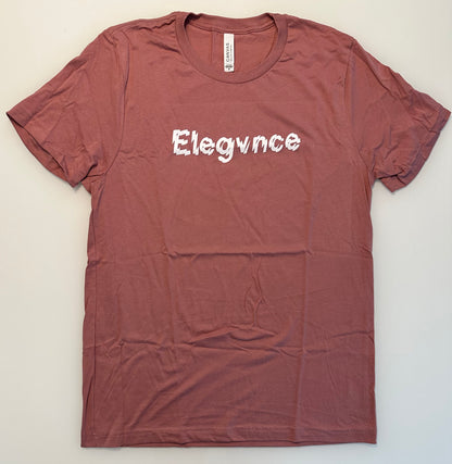 Mauve 'ELEGVNCE' T-Shirt