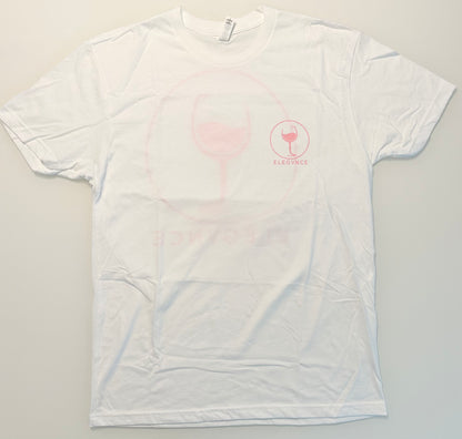 White & Pink Wine T-Shirt