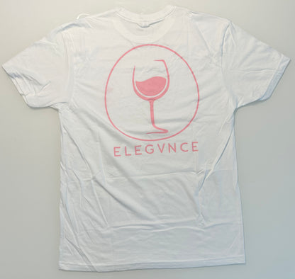 White & Pink Wine T-Shirt