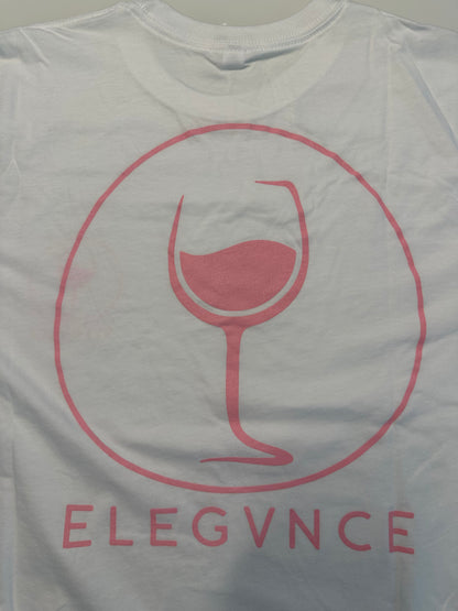 White & Pink Wine T-Shirt